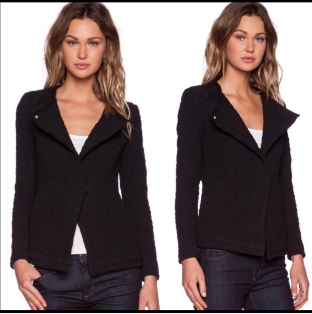 Iro Heddi Textured Patterned Knit Jacket Women's … - image 3